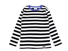 Mads Nørgaard black/ecru striped t-shirt Tobino